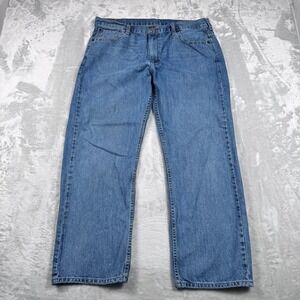 Levi's 569 Jeans Mens 36x30 Blue Medium Wash Straight Fit Relaxed Casual Denim